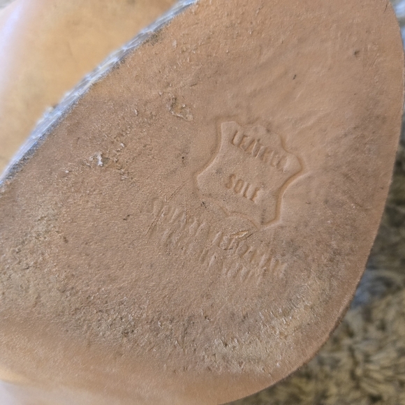 Womens Stuart Weitzman Size 7 Snake Skin Sling Back Peep Toe Heels Tan Cream - Picture 11 of 13